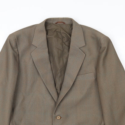 Mens UK Size 40 Terylene Brown Jacket