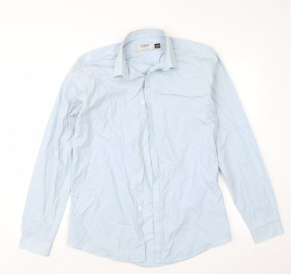 Topman Mens Blue    Button-Up Size M