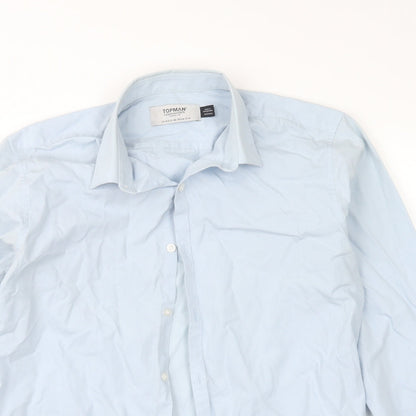 Topman Mens Blue    Button-Up Size M