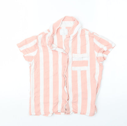 Matalan Womens Pink Striped  Top Pyjama Top Size 10