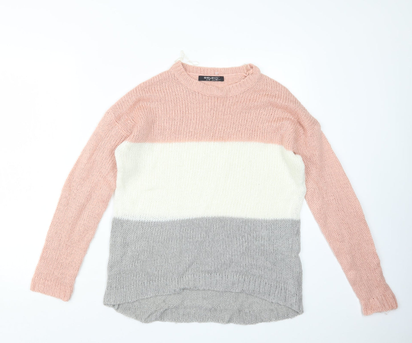 Womens UK Size 10 Select Grey Pullover Jumper