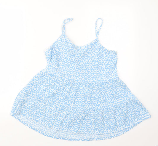 Matalan Womens Black Floral  Basic T-Shirt Size 12