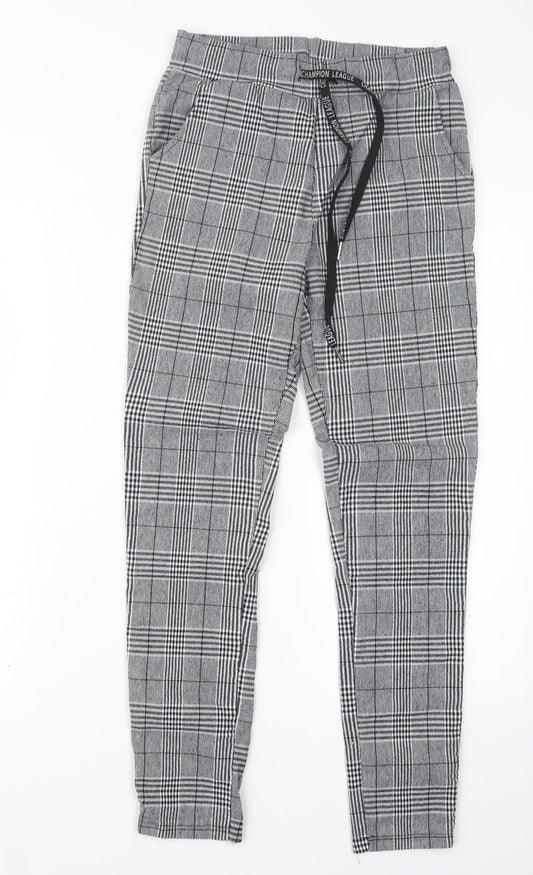 Womens UK Size M Preworn Regular Fit  Black Trousers