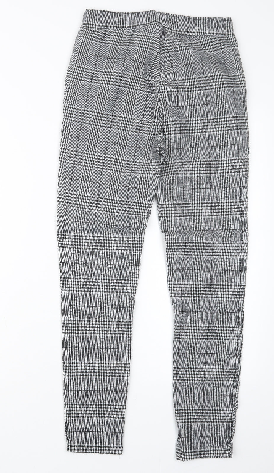 Womens UK Size M Preworn Regular Fit  Black Trousers