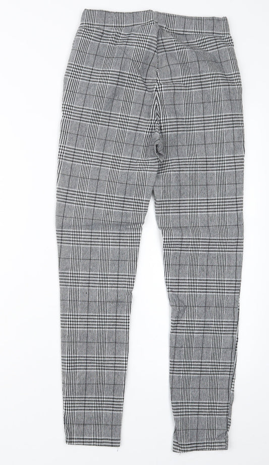 Womens UK Size M Preworn Regular Fit  Black Trousers
