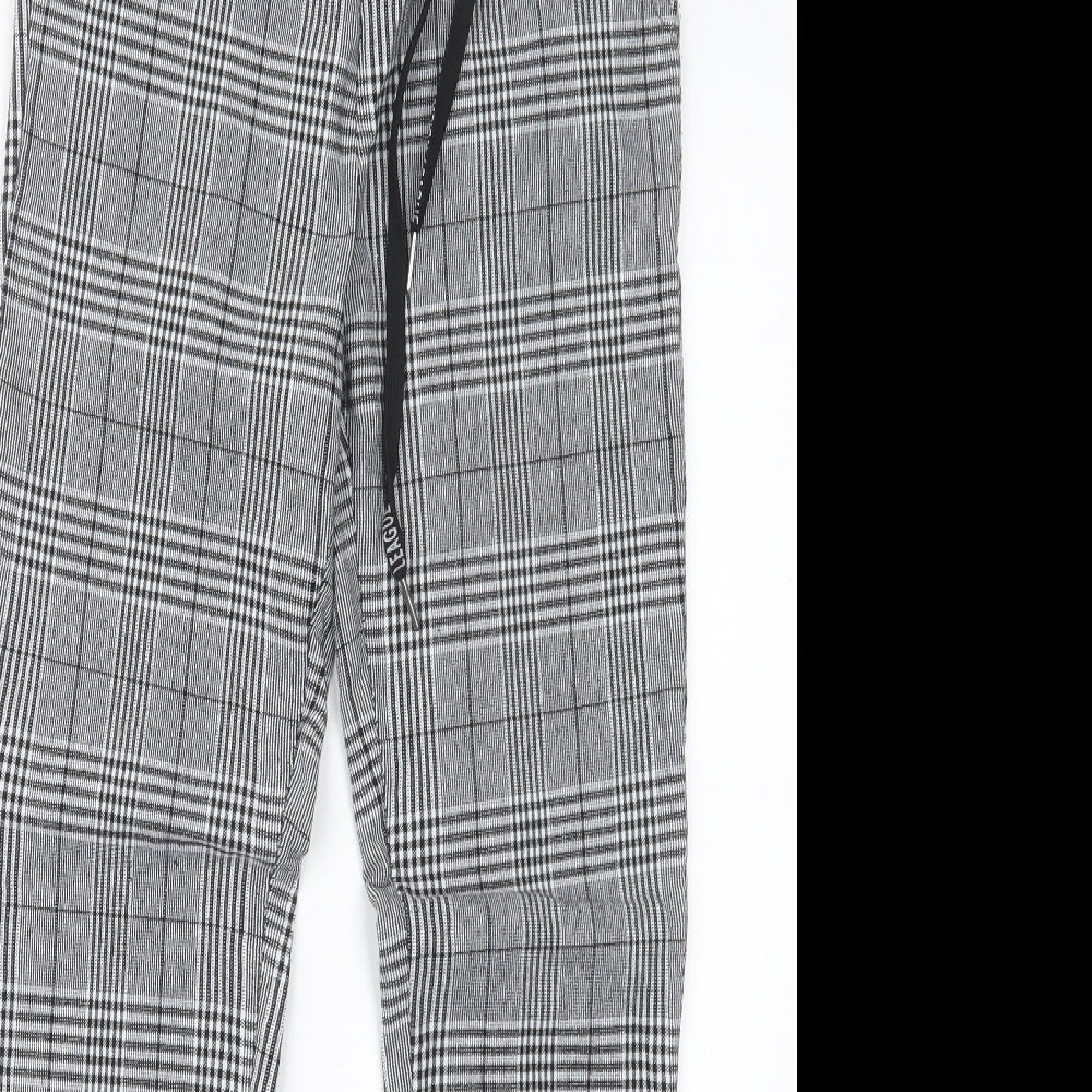 Womens UK Size M Preworn Regular Fit  Black Trousers