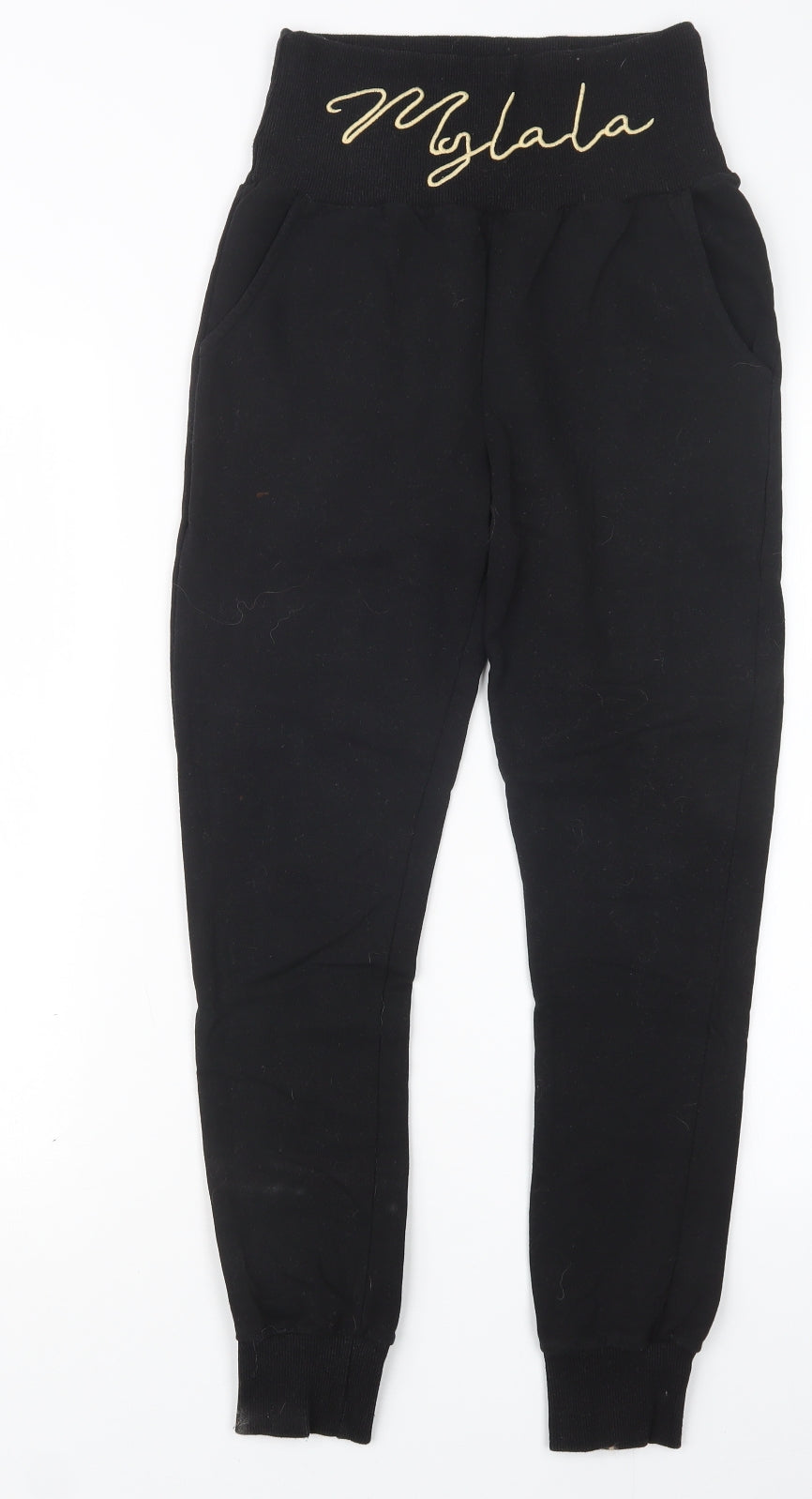 The Fancy for You Womens Black   Jogger Trousers Size S L26 in
