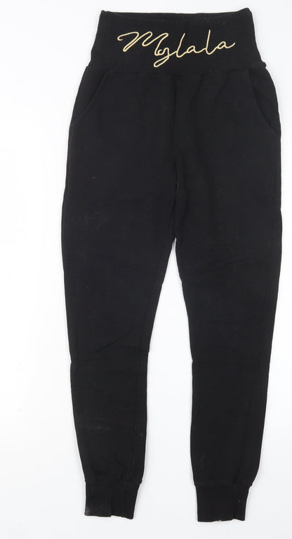 The Fancy for You Womens Black   Jogger Trousers Size S L26 in