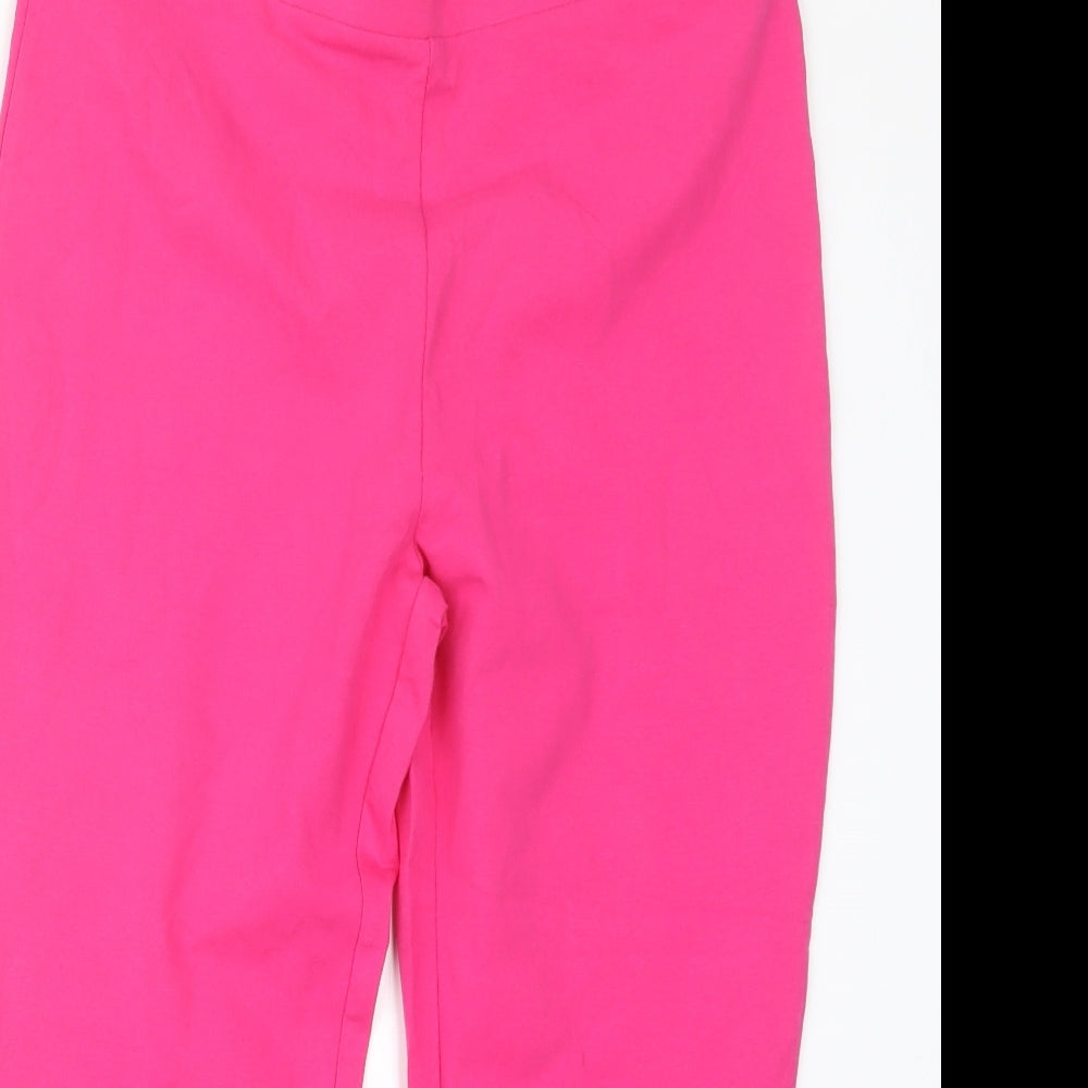 Womens UK Size L M&Co Regular Fit  Pink Trousers