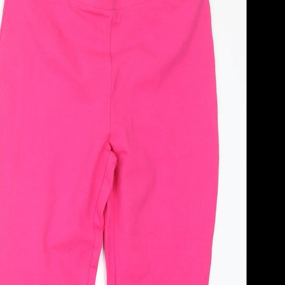 Womens UK Size L M&Co Regular Fit  Pink Trousers