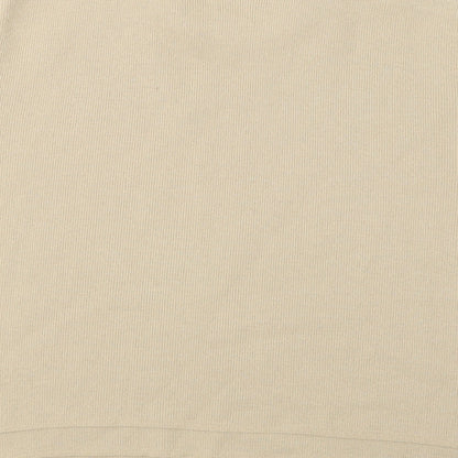 4 Me Womens Beige  Knit Pullover Jumper Size M