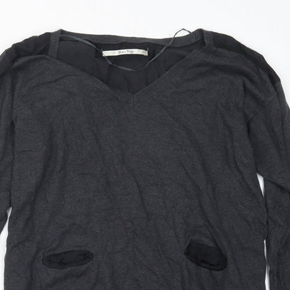 Womens UK Size L Part Two Grey Basic T-Shirt