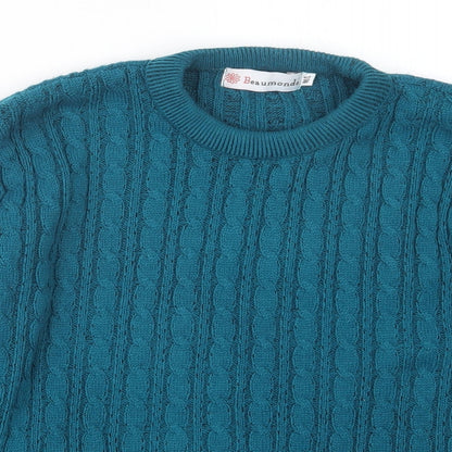 Womens UK Size M Beaumonde Blue Pullover Jumper