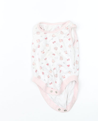 NEXT Girls White Geometric  Babygrow One-Piece Size 0-3 Months
