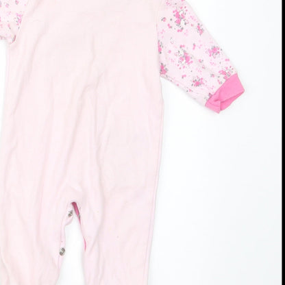 Pitter Patter Girls Pink Geometric  Babydoll One Piece Size 3-6 Months