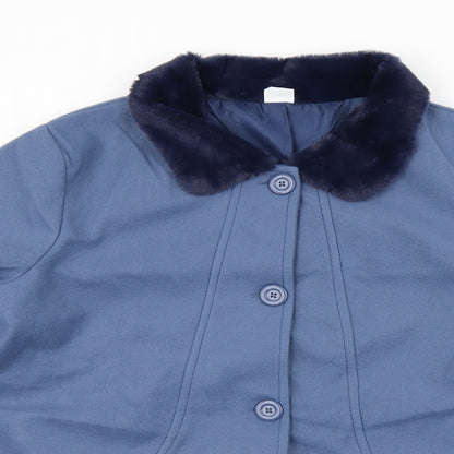 Womens UK Size 20 Gabrielle Vicenza Blue Overcoat