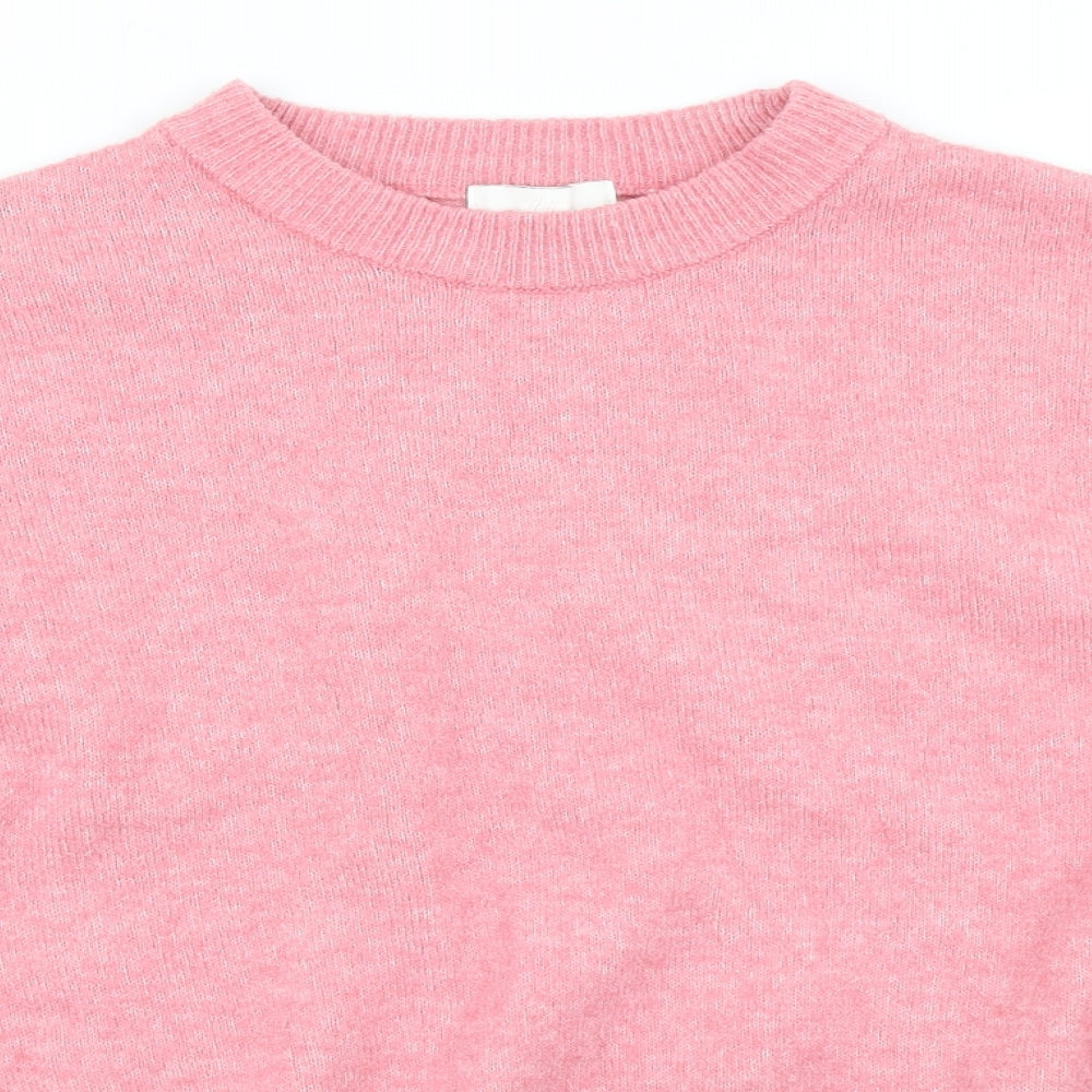 Womens UK Size M H&M Pink Pullover Jumper