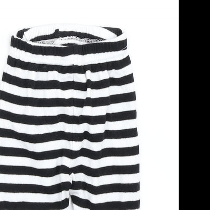 Primark Baby Black Striped  Jogger Trousers Size 6-9 Months