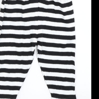 Primark Baby Black Striped  Jogger Trousers Size 6-9 Months