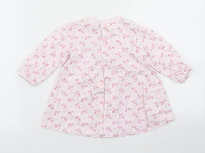Zip Zap Girls Pink Floral  A-Line  Size 6-9 Months
