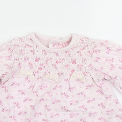Zip Zap Girls Pink Floral  A-Line  Size 6-9 Months