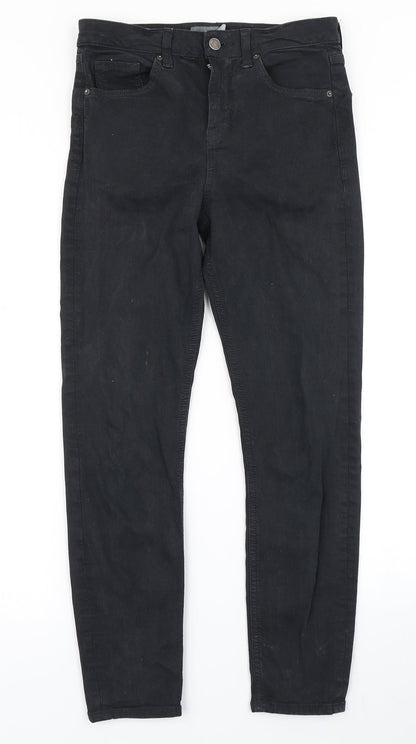 Topshop Womens Black  Denim Skinny Jeans Size 28 in L30 in