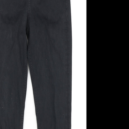Topshop Womens Black  Denim Skinny Jeans Size 28 in L30 in