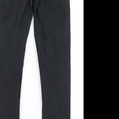 Topshop Womens Black  Denim Skinny Jeans Size 28 in L30 in