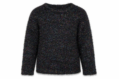 Front view of Matalan girls’ black knit jumper, size 10, years