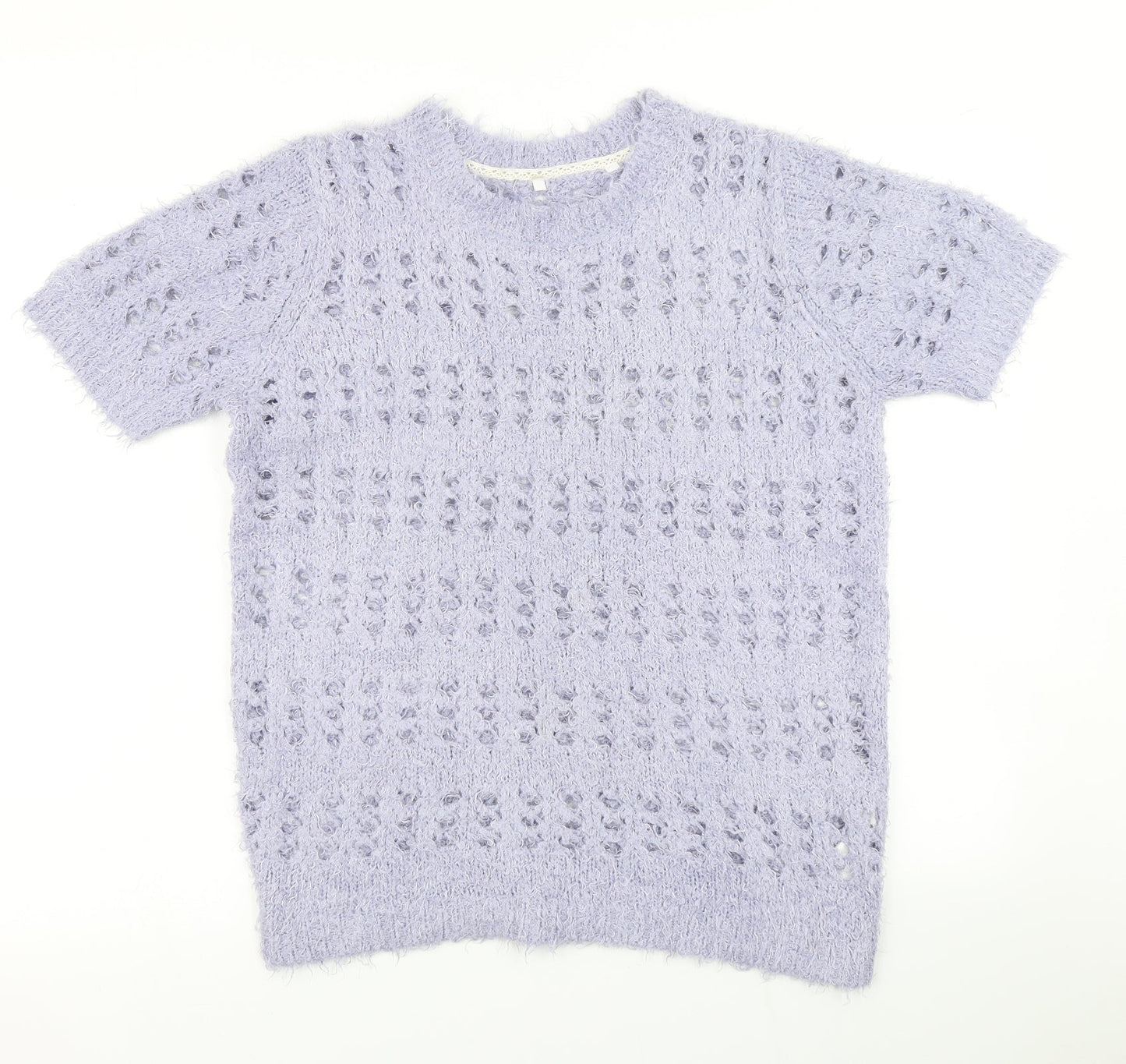 Anthology Womens Purple  Knit Pullover Jumper Size 12