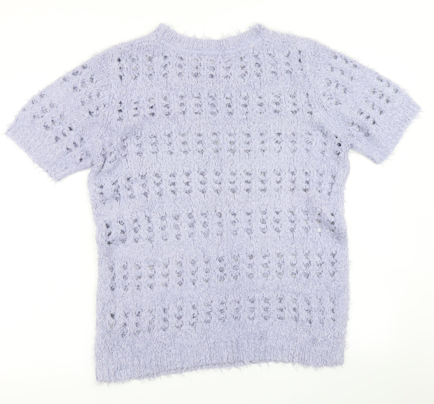 Anthology Womens Purple  Knit Pullover Jumper Size 12