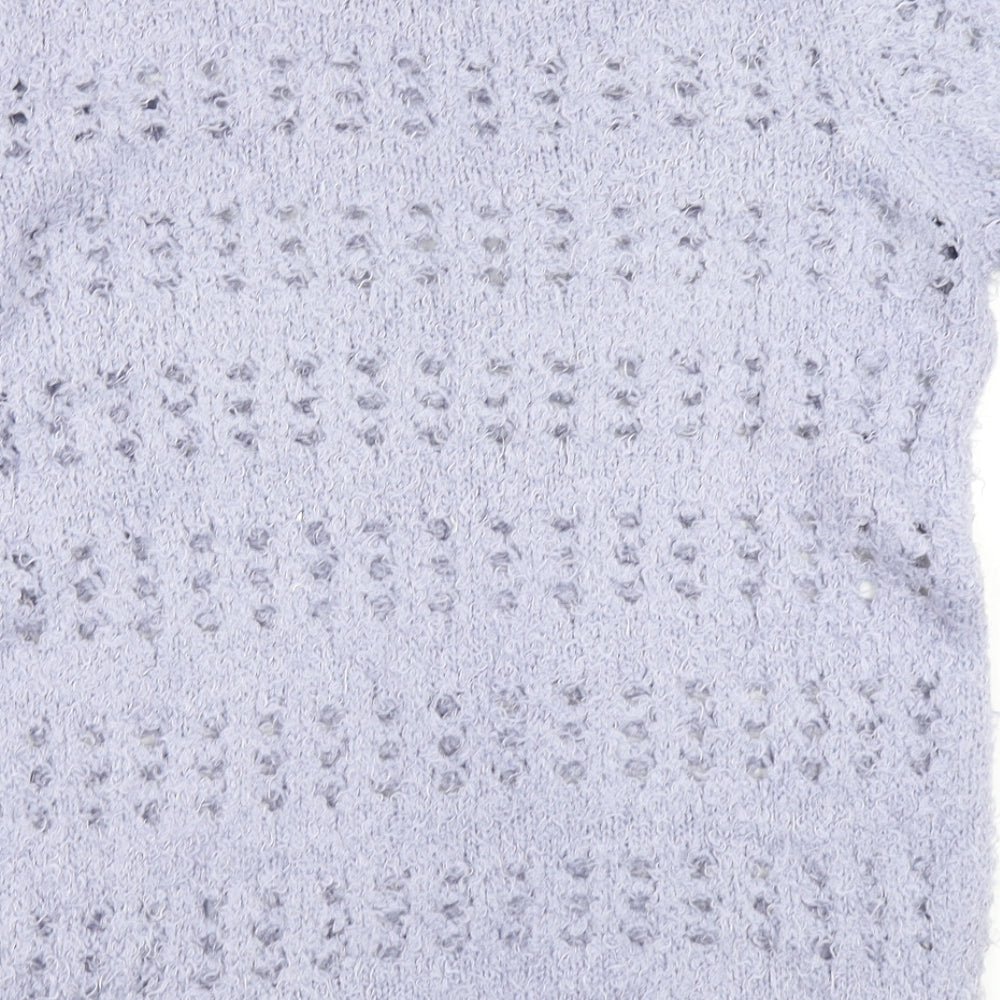 Anthology Womens Purple  Knit Pullover Jumper Size 12