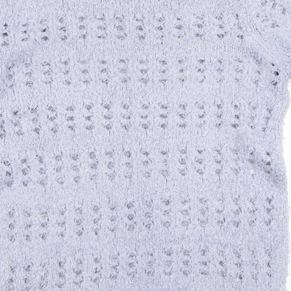 Anthology Womens Purple  Knit Pullover Jumper Size 12