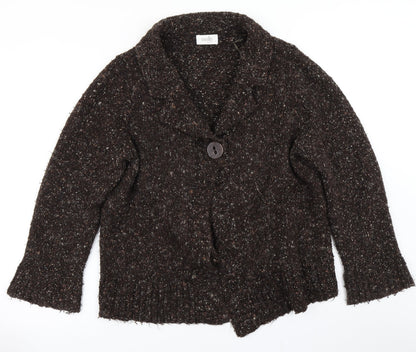 Womens UK Size L Wallis Brown Cardigan Jumper