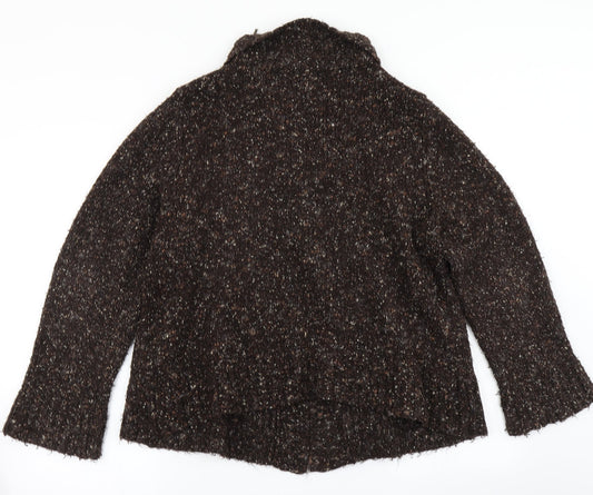 Womens UK Size L Wallis Brown Cardigan Jumper