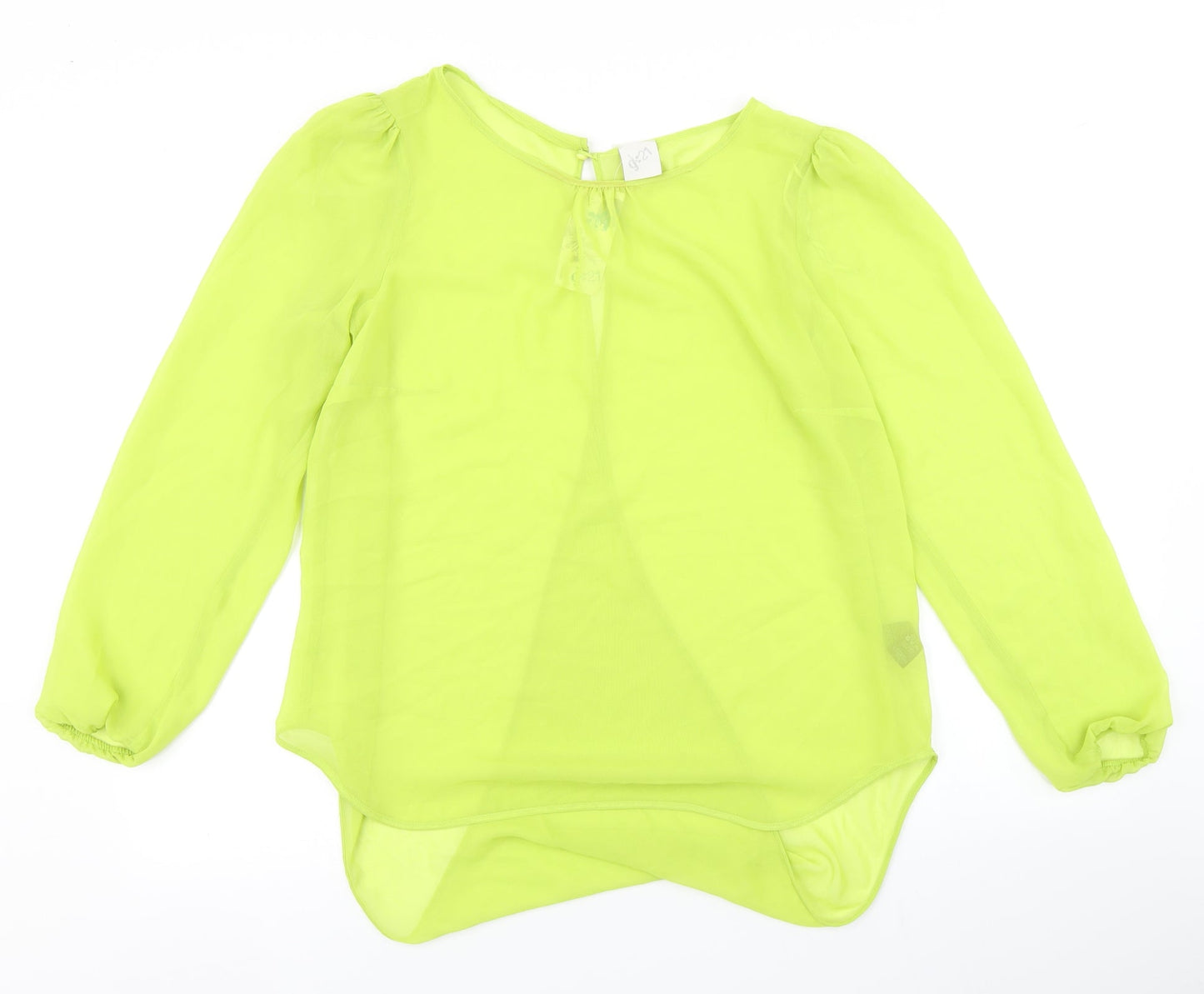 Womens UK Size 14 G21 Green Basic Blouse