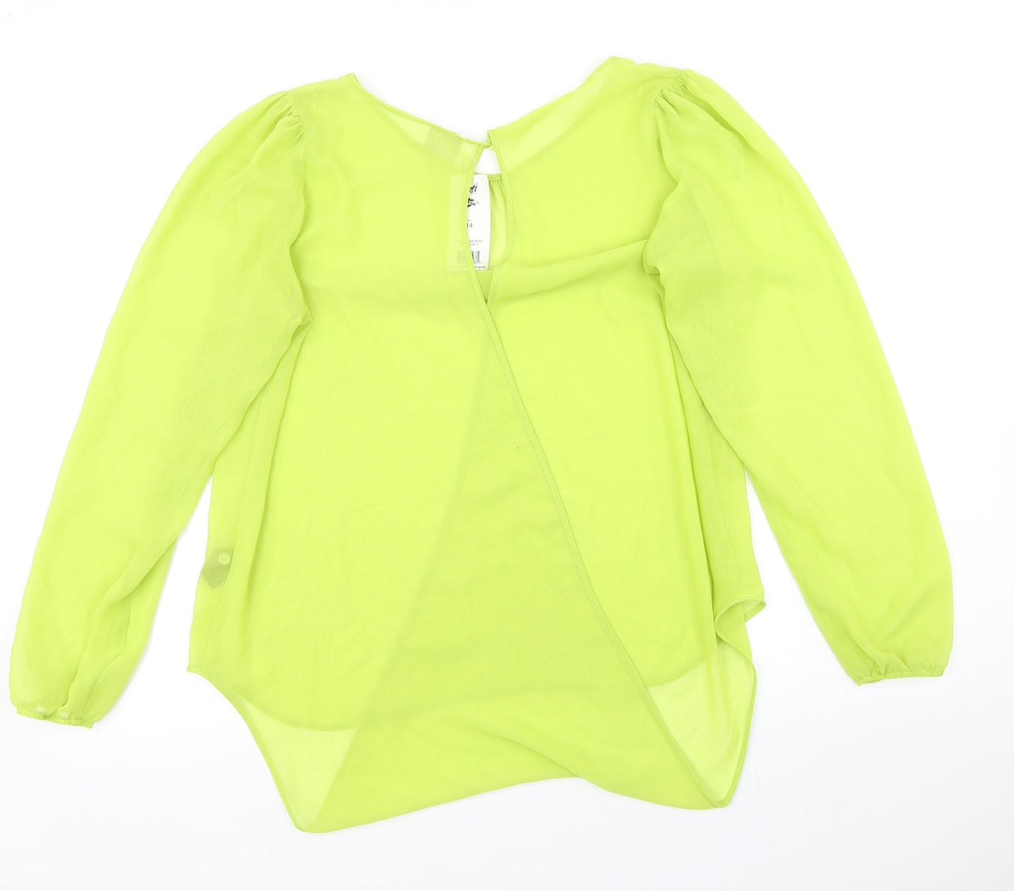 Womens UK Size 14 G21 Green Basic Blouse