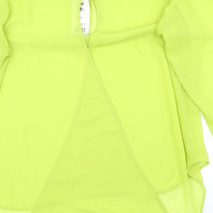 Womens UK Size 14 G21 Green Basic Blouse