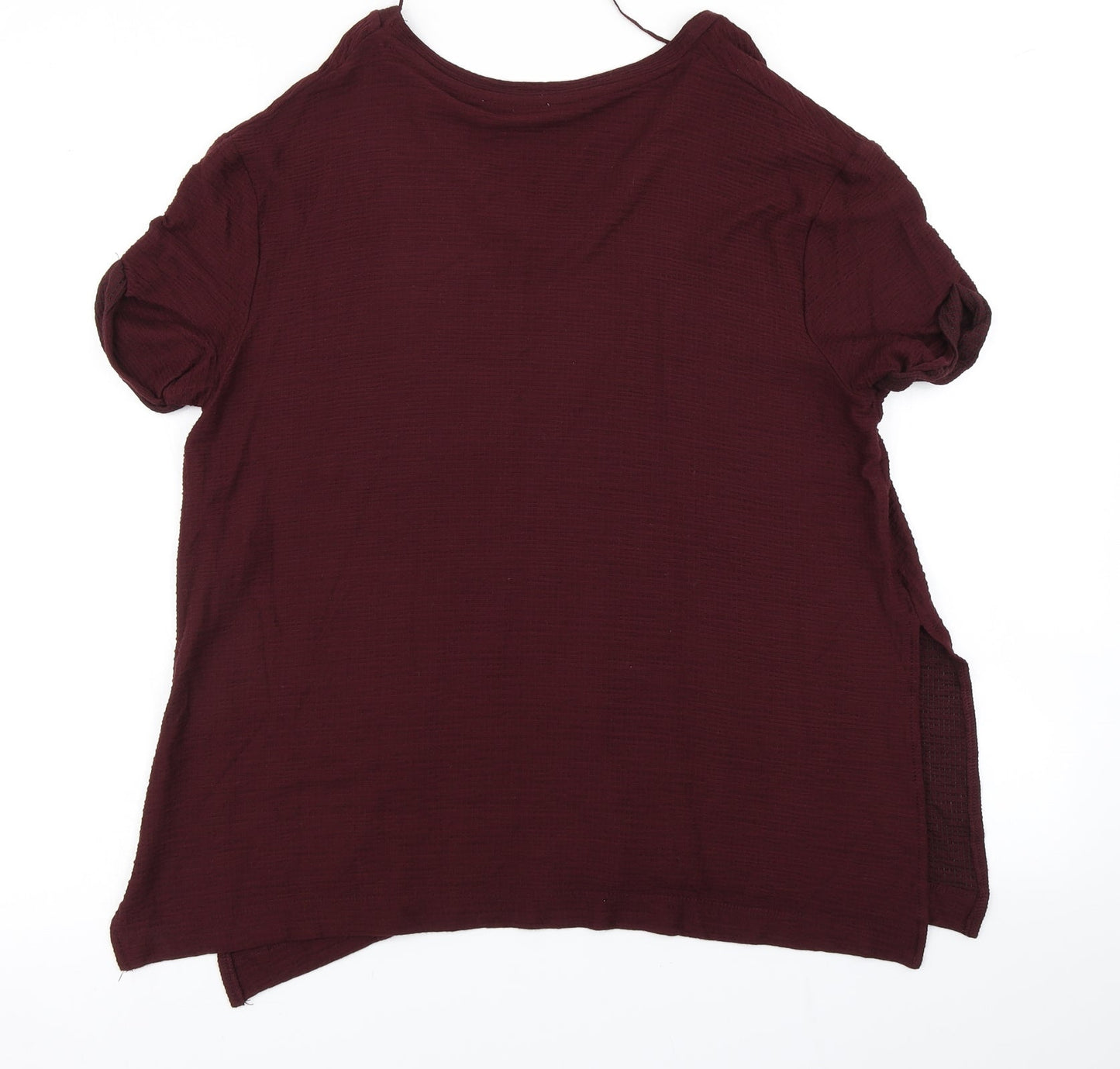 Womens UK Size M Zara Purple Basic T-Shirt