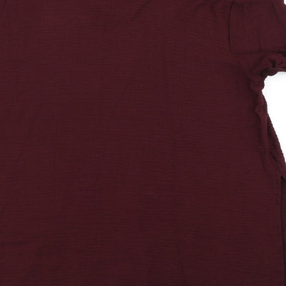 Womens UK Size M Zara Purple Basic T-Shirt