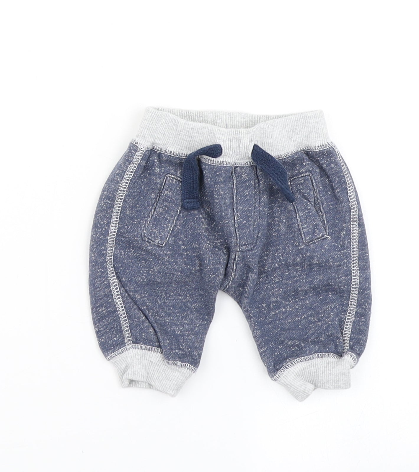 F&F Boys Blue   Jogger Trousers Size 0-3 Months