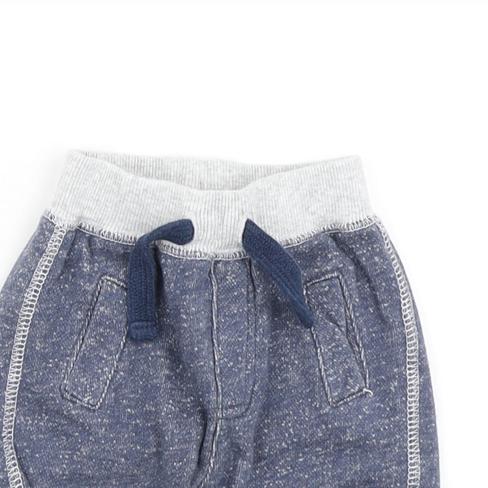 F&F Boys Blue   Jogger Trousers Size 0-3 Months