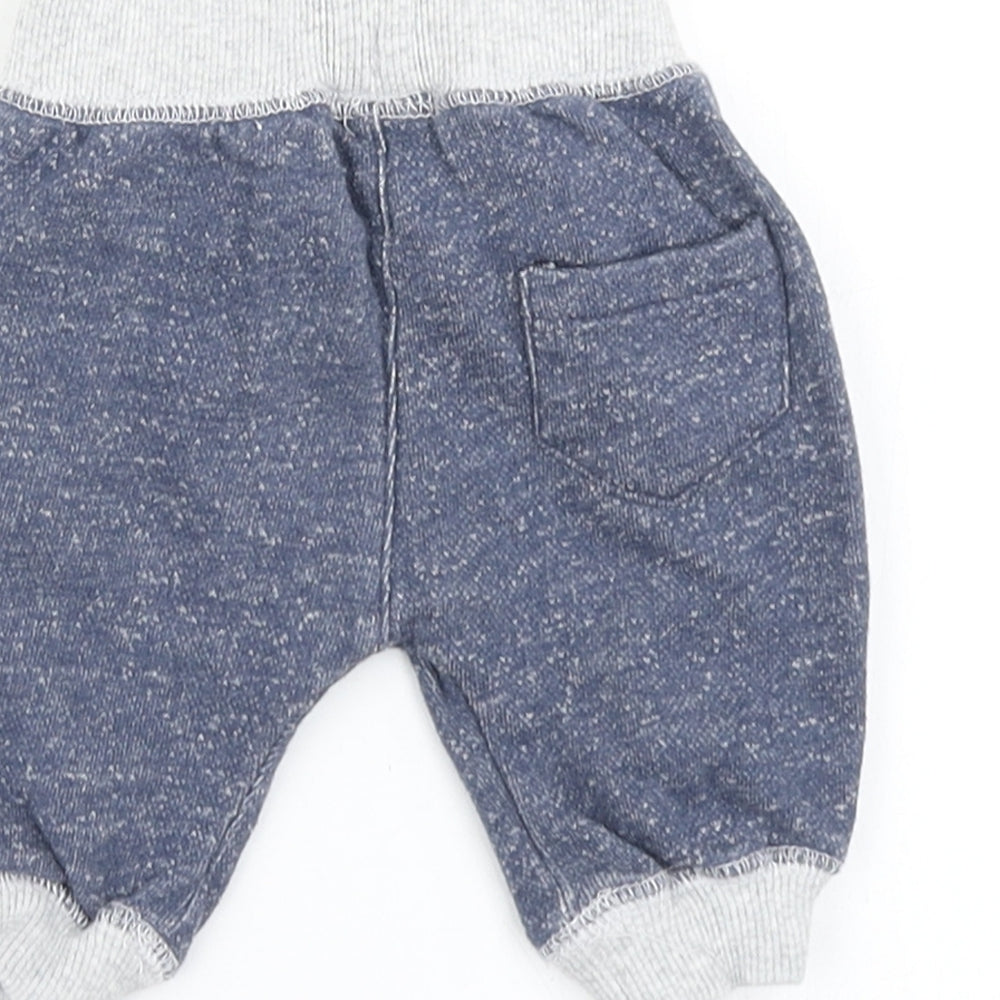 F&F Boys Blue   Jogger Trousers Size 0-3 Months