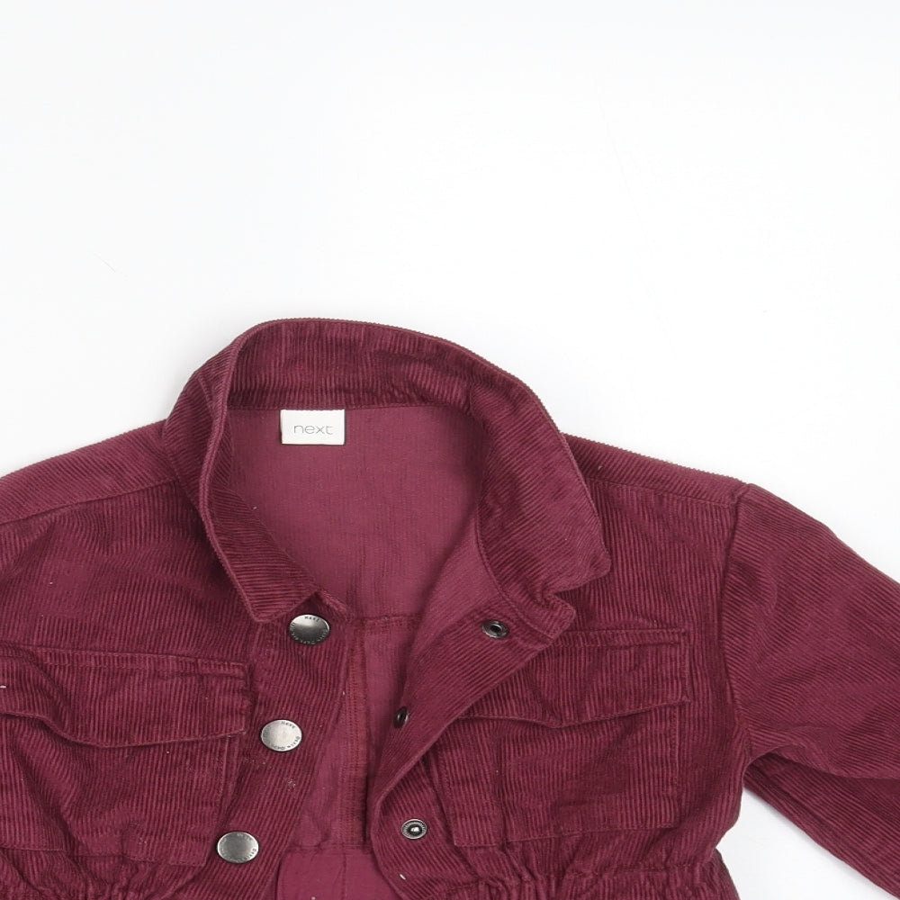 NEXT Girls Purple  Corduroy Jacket  Size 4 Years
