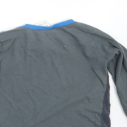 Brand and care label for Batman boys’ grey pullover sweatshirt, size 2-3, years - batman