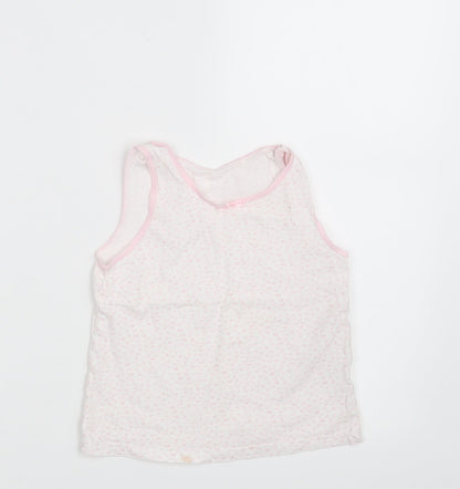 Primark Girls Pink Geometric  Camisole T-Shirt Size 6-7 Years