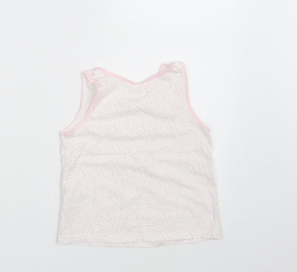 Primark Girls Pink Geometric  Camisole T-Shirt Size 6-7 Years