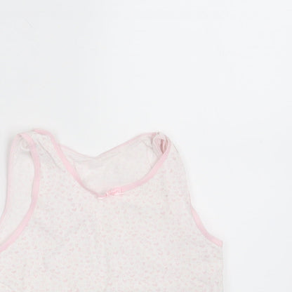 Primark Girls Pink Geometric  Camisole T-Shirt Size 6-7 Years