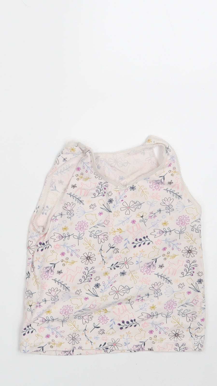 Nutmeg Girls Pink Floral  Camisole Tank Size 3-4 Years
