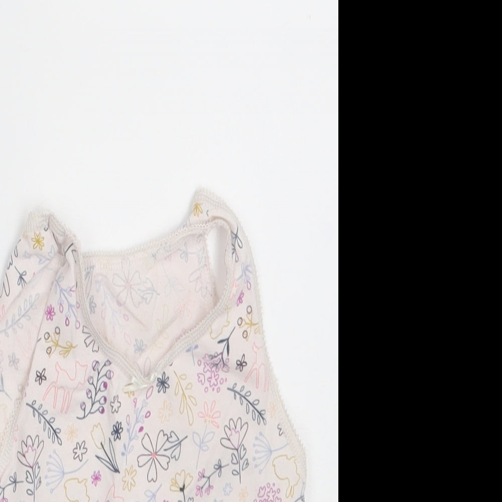 Nutmeg Girls Pink Floral  Camisole Tank Size 3-4 Years